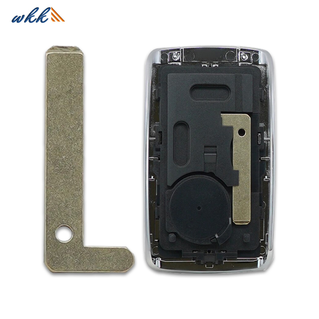 Llave remota de coche blanca de 4 botones KRSIK4CH-01 4A 433MHz para Renault Kadjar 2015+