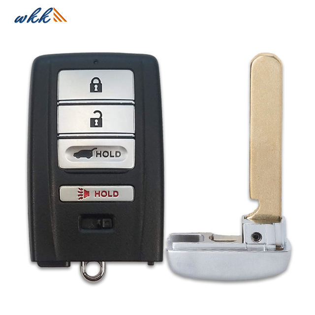 Llave de coche remota inteligente de 3+1 botones KR5T21 433,92 MHz para Acura RDX